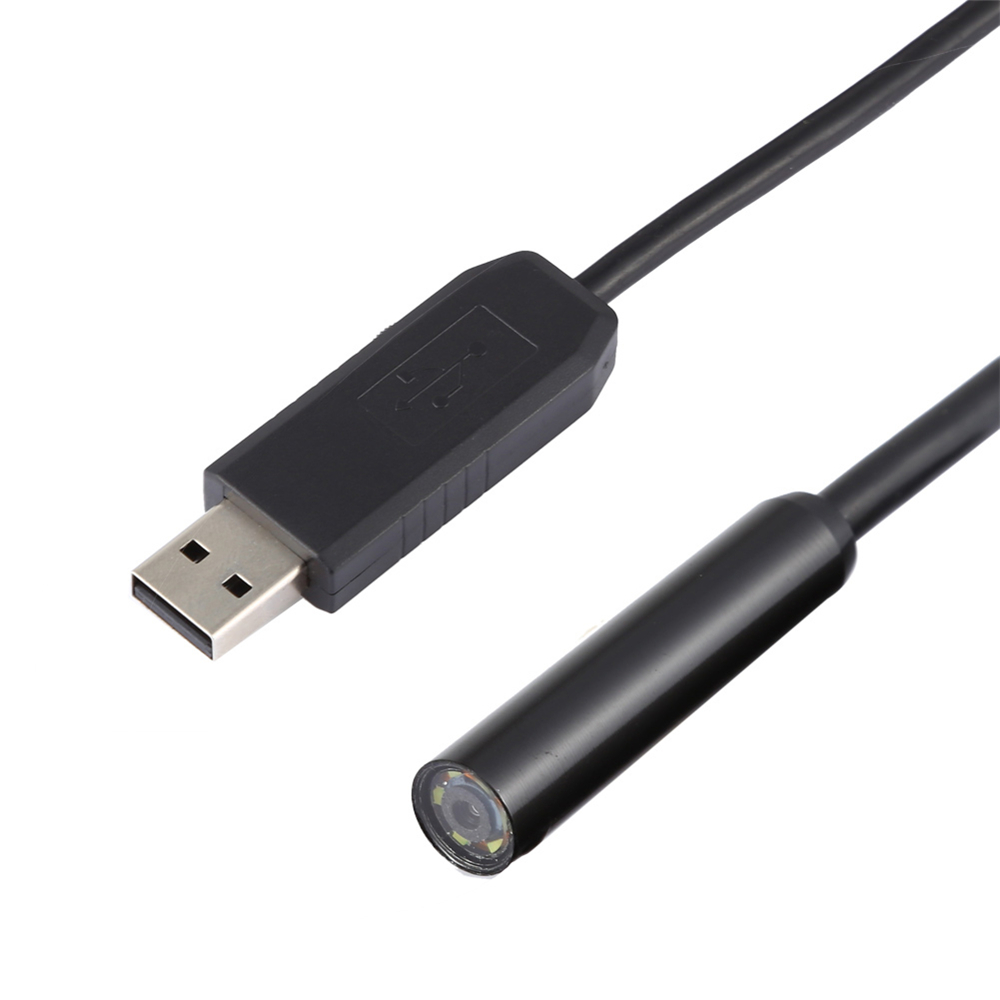 USB Endoscope 6LED VGA CMOS HD Waterproof 9mm Wire Borescopes Camera