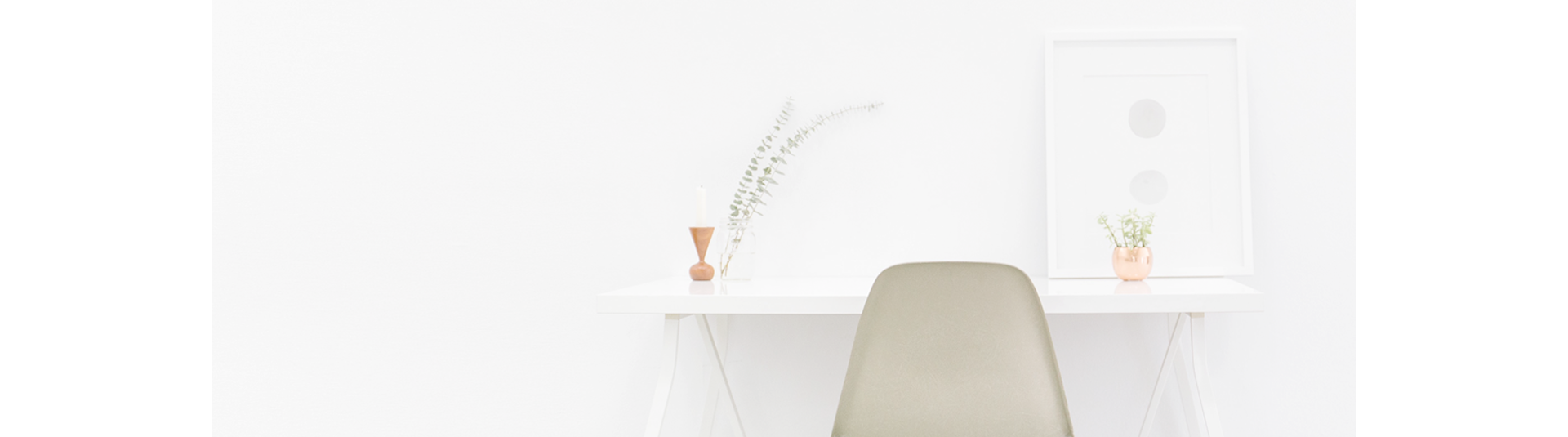 white desk