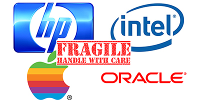 Intel, Oracle, Apple et HP, des colosses aux pieds d'argile.