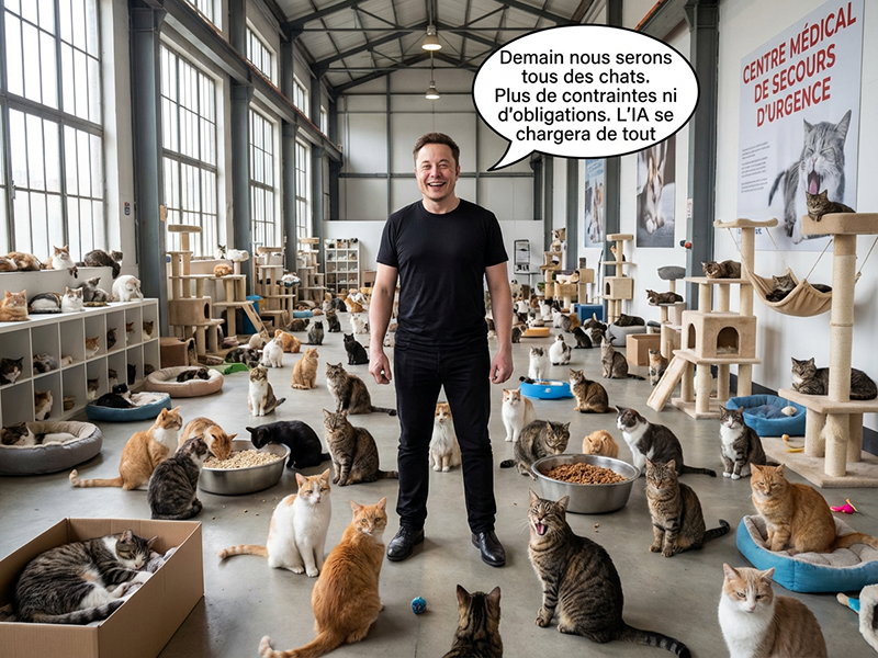 Les chats d’Elon Musk