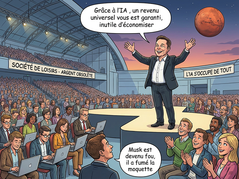 Pour Elon Musk, une civilisation rémunérée sans travailler