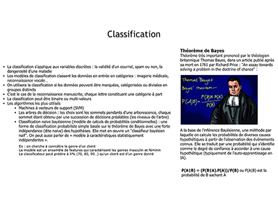 IA, Session 7 : Machine Learning, l'apprentissage supervisé, les classifications