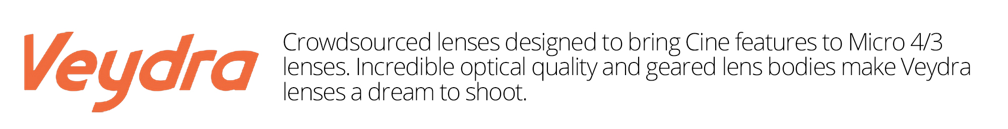 Rent the Veydra Mini-Primes for Micro 4/3 Cameras