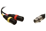 Remote Audio XLR5F to Dual XLR3M XLR Breakout Cable 18-inch