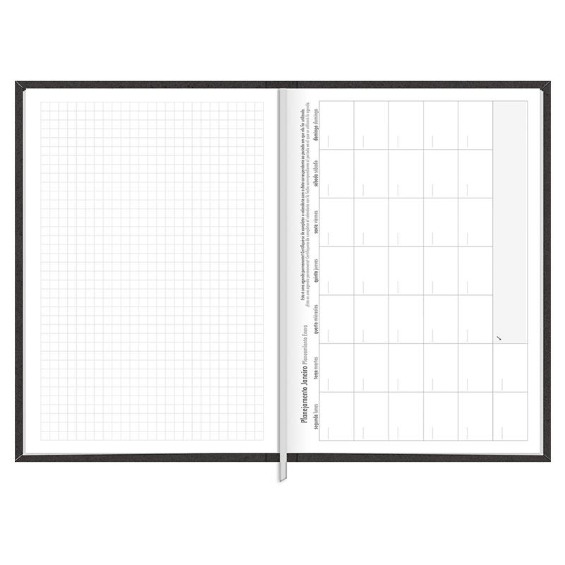 Agenda executiva costurada diária permanente Prátika 205x145mm 2026 - Tilibra