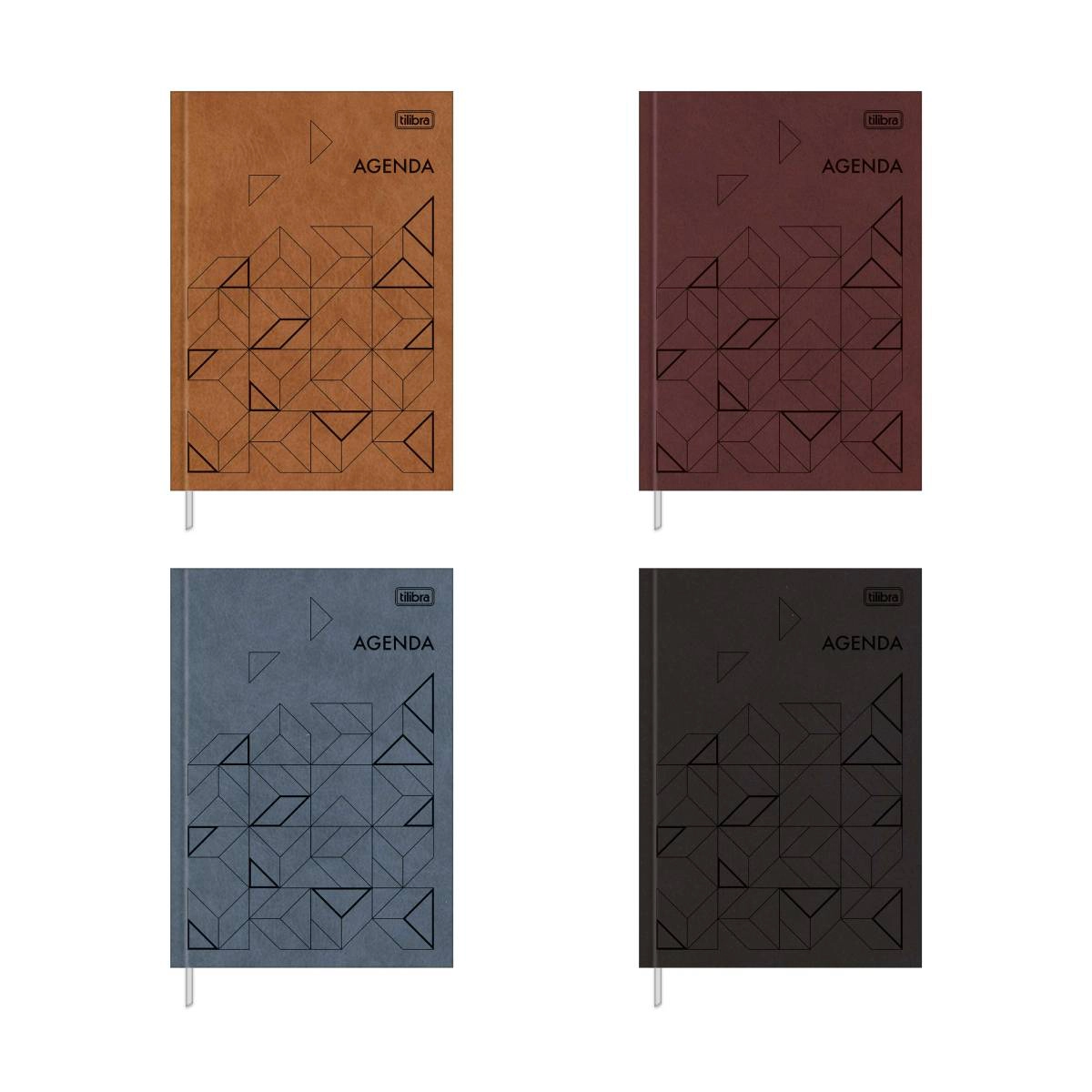 Agenda executiva costurada diária permanente Prátika 205x145mm 2027 - Tilibra