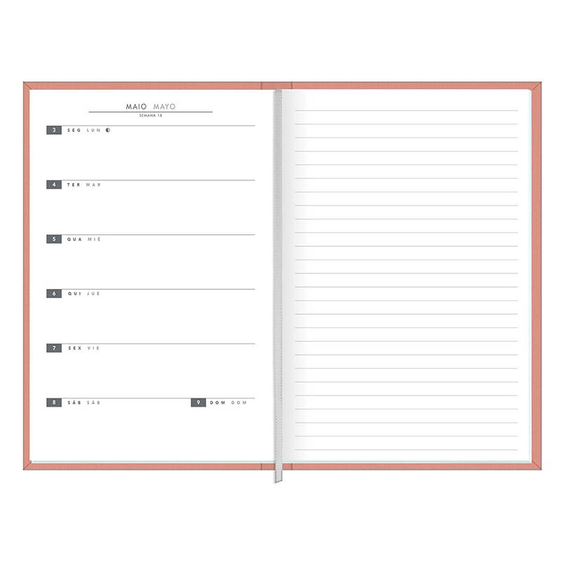 Agenda planner executiva costurada semanal Lume 192x134mm 2026 - Tilibra