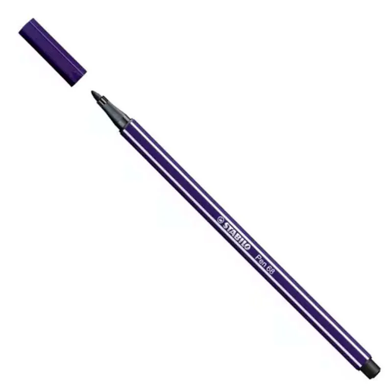 Caneta hidrográfica Ponta Sintética - 68/22 - Azul Turquesa - Stabilo