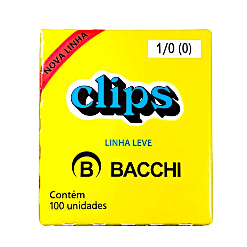 Clips galvanizado 0 - com 100 unidades - Bacchi