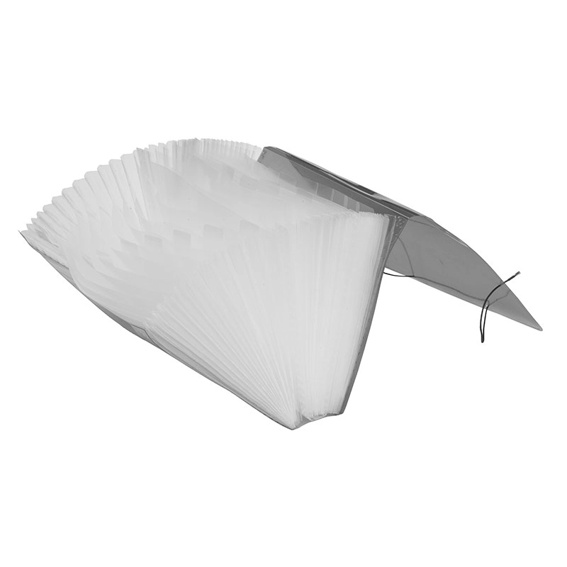 Pasta sanfonada A4 com 31 divisões Fumê - Polibras