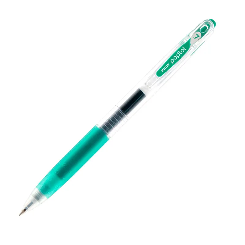 Caneta esferográfica Poplol retrátil 0.7 BLPL7G Verde - Pilot