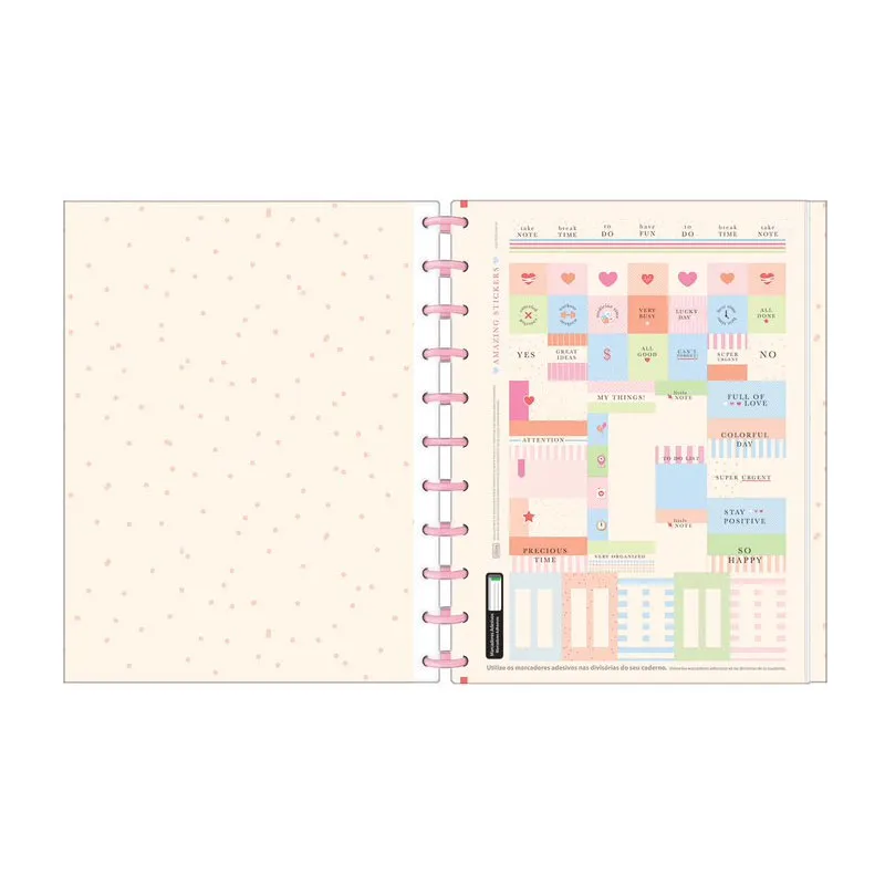 Caderno universitário Tilidisco 10x1 160 folhas Soho - Tilibra