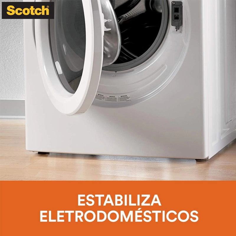 Protetor antideslizante Scotch redondo preto Grande 9 unidades - 3M