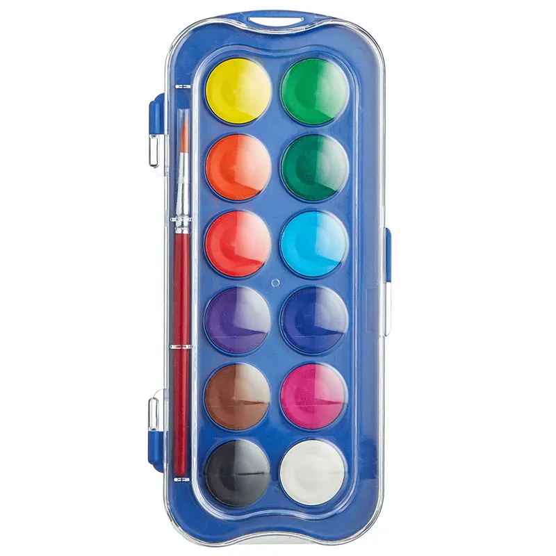 Aquarela mini Giotto pastilha 12 cores + 1 pincel - Licyn