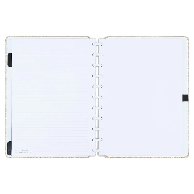 Caderno inteligente grande Lets Glitter Gold - CIGD4133