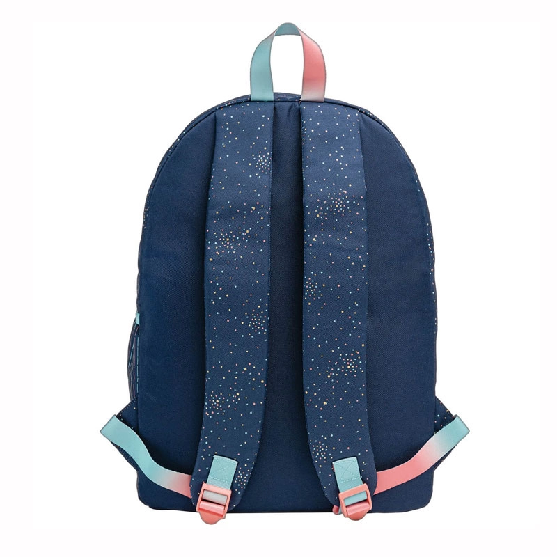 Mochila escolar grande sem roda - 336718 - Académie Dots Azul - Tilibra