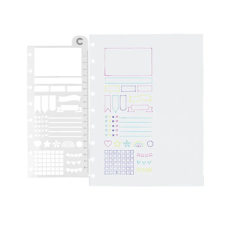 Régua Stencil 19cm CIRE0002 - Caderno Inteligente