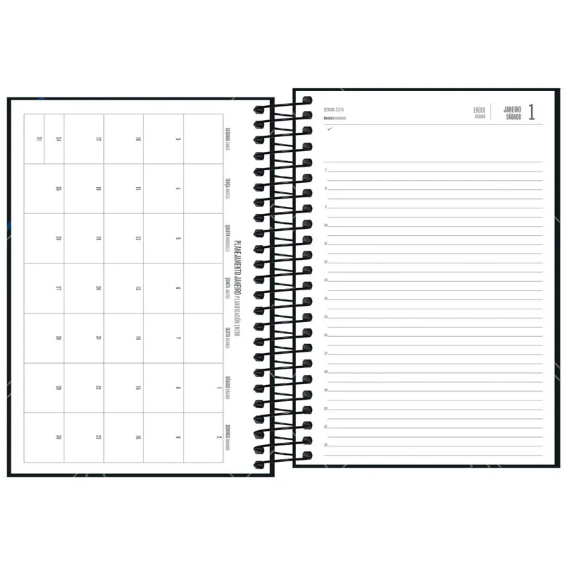 Agenda executiva espiral diária 1/4 Spot 187x129mm 2026 - Tilibra