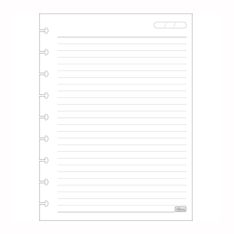 Bloco para tilidisco colegial pautado 80 folhas - Tilibra