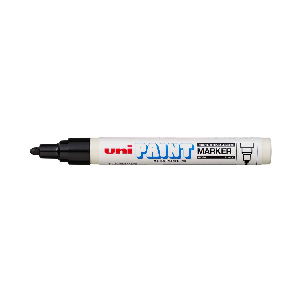 Pincel marcador permanente Paint Marker Preto PX-20 - Uni-Paint