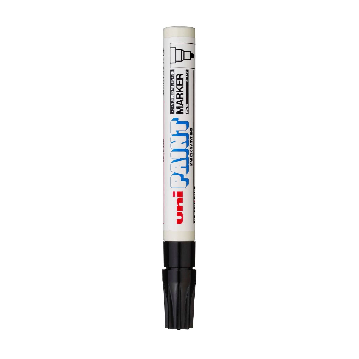 Pincel marcador permanente Paint Marker Preto PX-20 - Uni-Paint