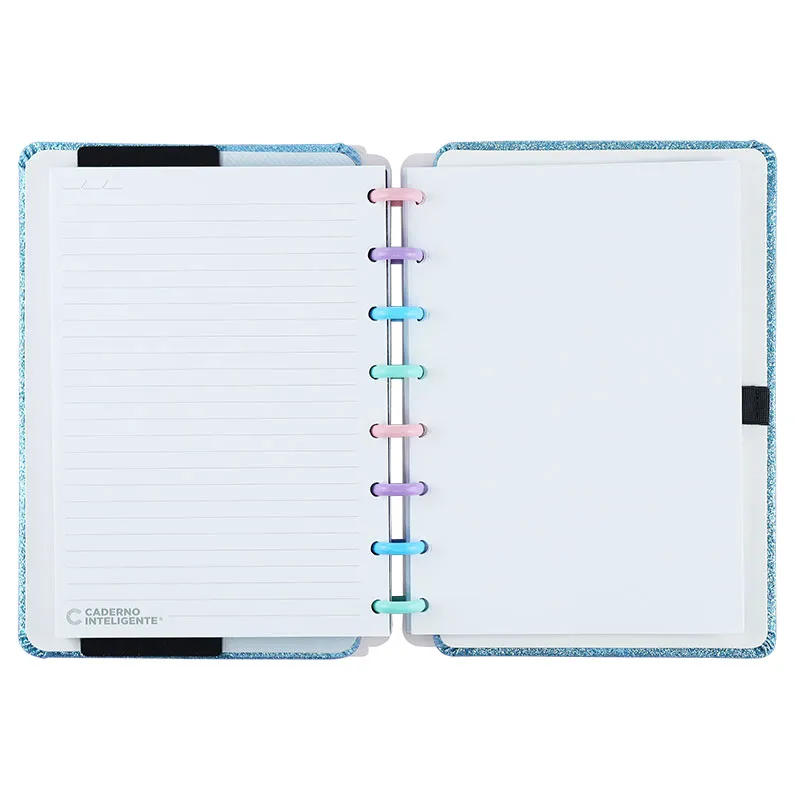 Caderno inteligente A5 Lets Glitter Ocean Blue - CIA52131