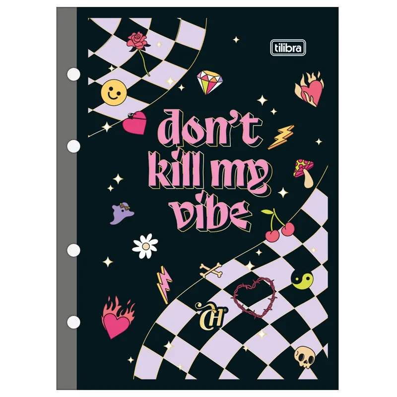 Bloco para fichário colegial Tiliflex Capricho 4 furos 80 folhas - Tilibra