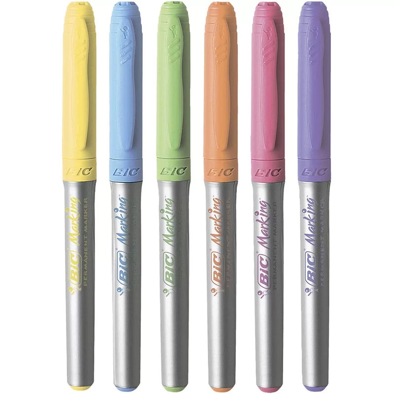 Kit marcadores Intensity com 12 unidades + copo personalizável - Bic