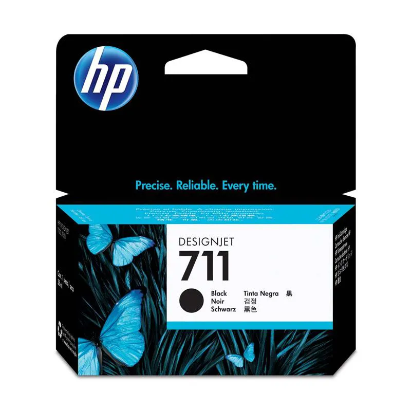 Cartucho HP 711 Original CZ129AB pretop/  DesignJet T120, T520