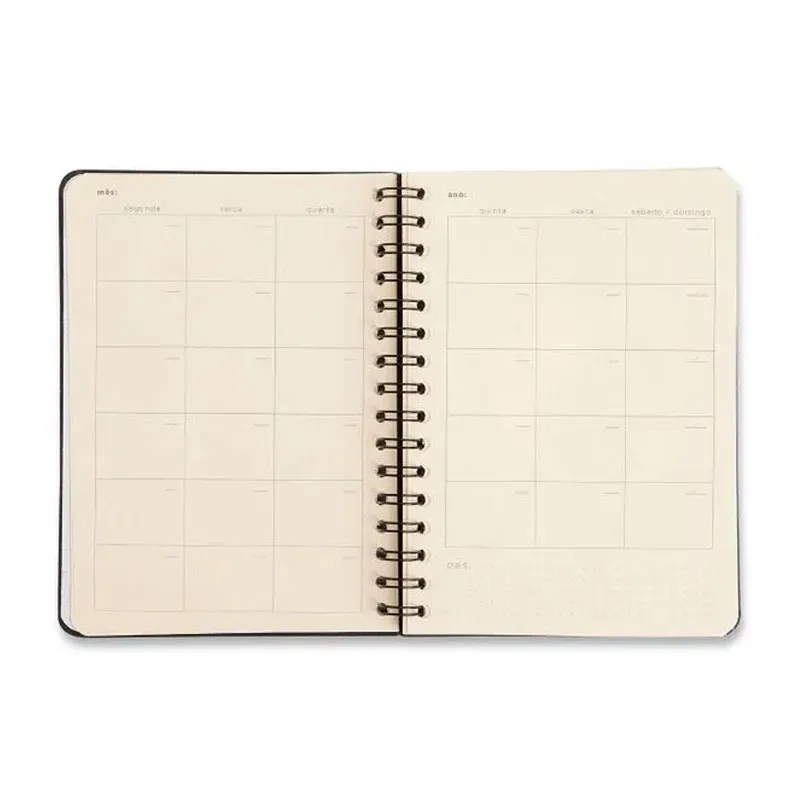 Planner espiral permanente A5 financeiro Clássica Caramelo 2026 - Cicero