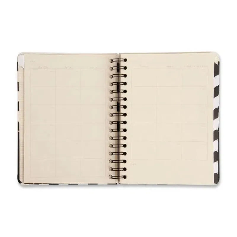 Planner espiral permanente A5 semanal Clássica Preto 2026 - Cicero