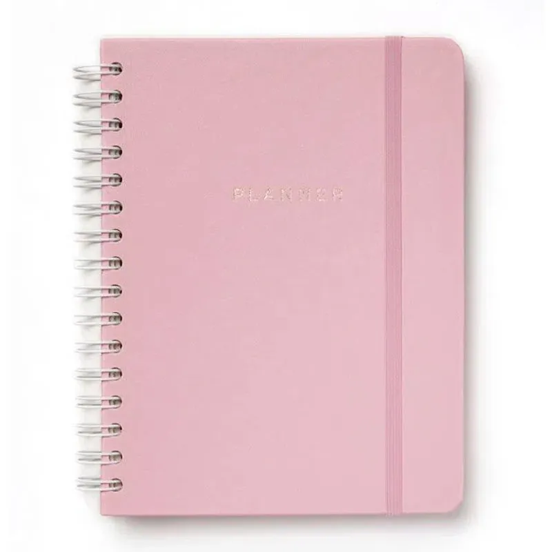 Planner espiral A5 permanente semanal wire-o Pastel Rosa - Cicero