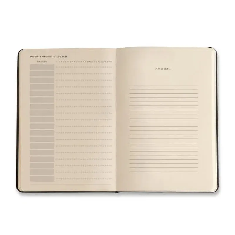 Planner caderneta permanente 14x21 Clássica Preta 0951 - Cicero