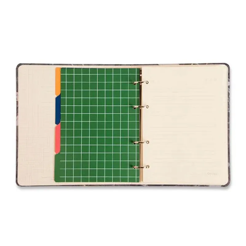 Caderno argolado A5 office duo 80 folhas Ladrilhos Amor Florido - Cicero