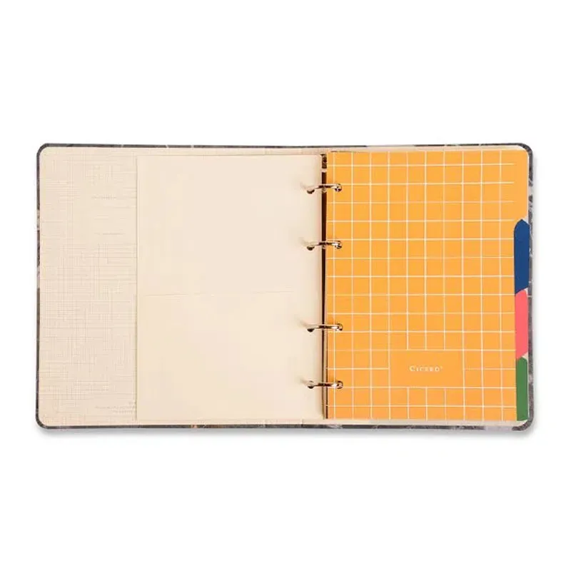 Caderno argolado A5 office duo 80 folhas Clássica Café - Cicero