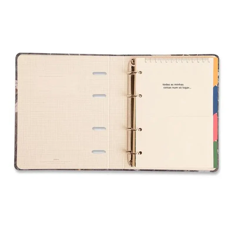 Caderno argolado A5 office duo 80 folhas Kraft Botânica - Cicero