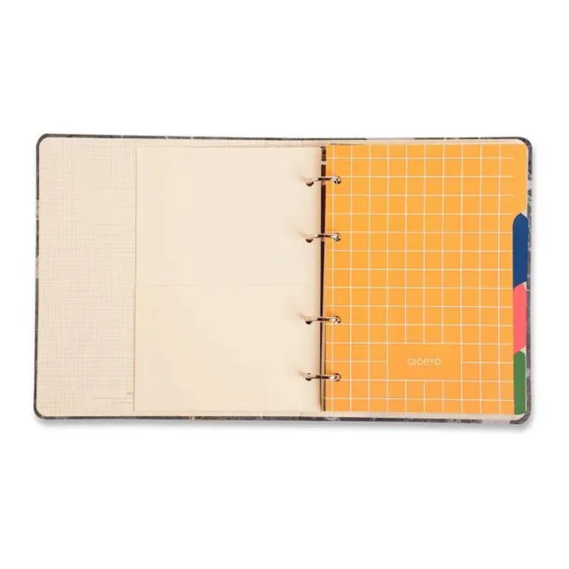 Caderno argolado A5 office duo 80 folhas Kraft Botânica - Cicero