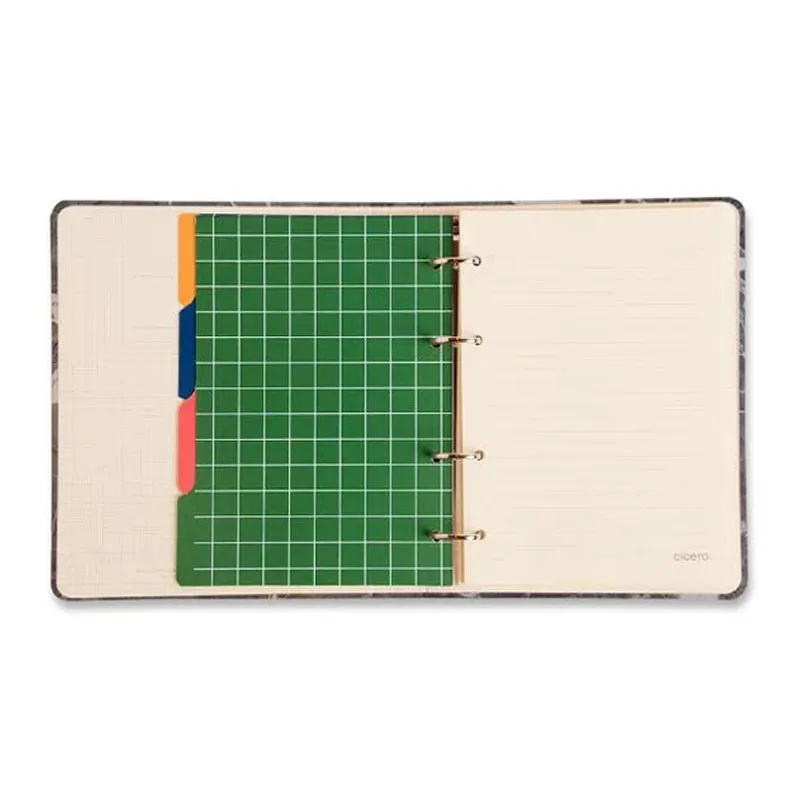 Caderno argolado A5 office Duo 80 folhas Pastel Block Sport - Cicero