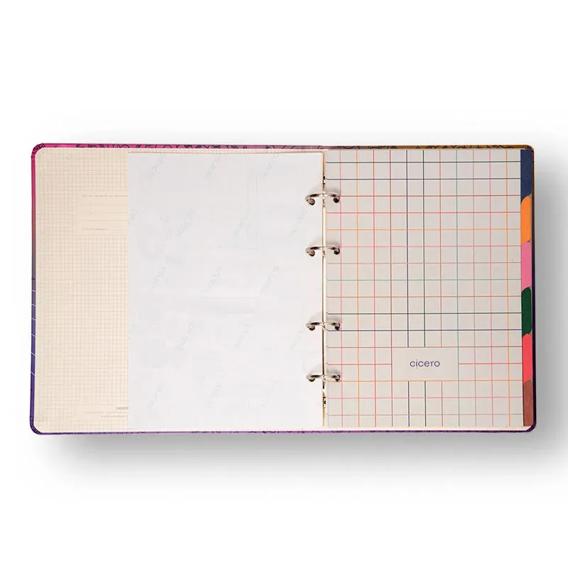 Caderno argolado criativo organizador 100 folhas Clássica Caramelo - Cicero