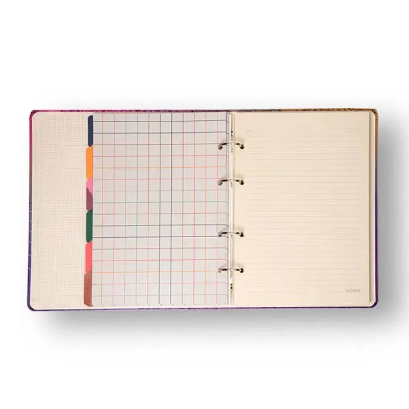 Caderno argolado criativo organizador 100 folhas Pastel Block Sport - Cicero