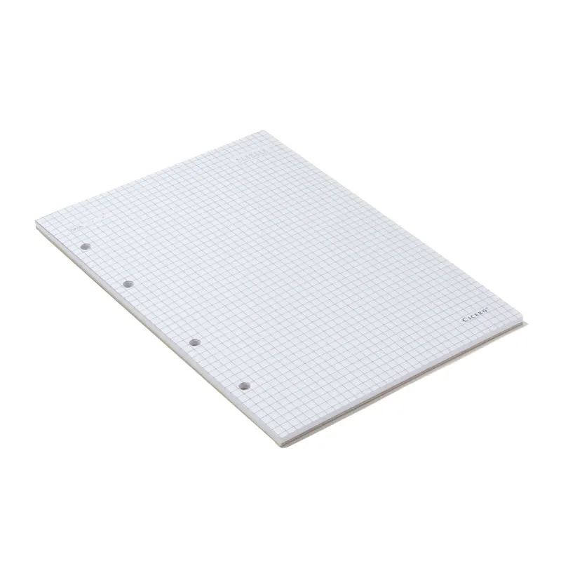 Bloco refil médio criativo argolado Offset quadriculado 40 folhas - Cicero