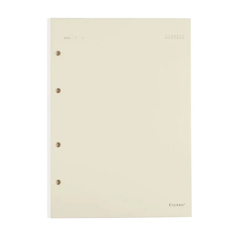 Bloco refil médio criativo argolado Pólen sem pauta 40 folhas - Cicero