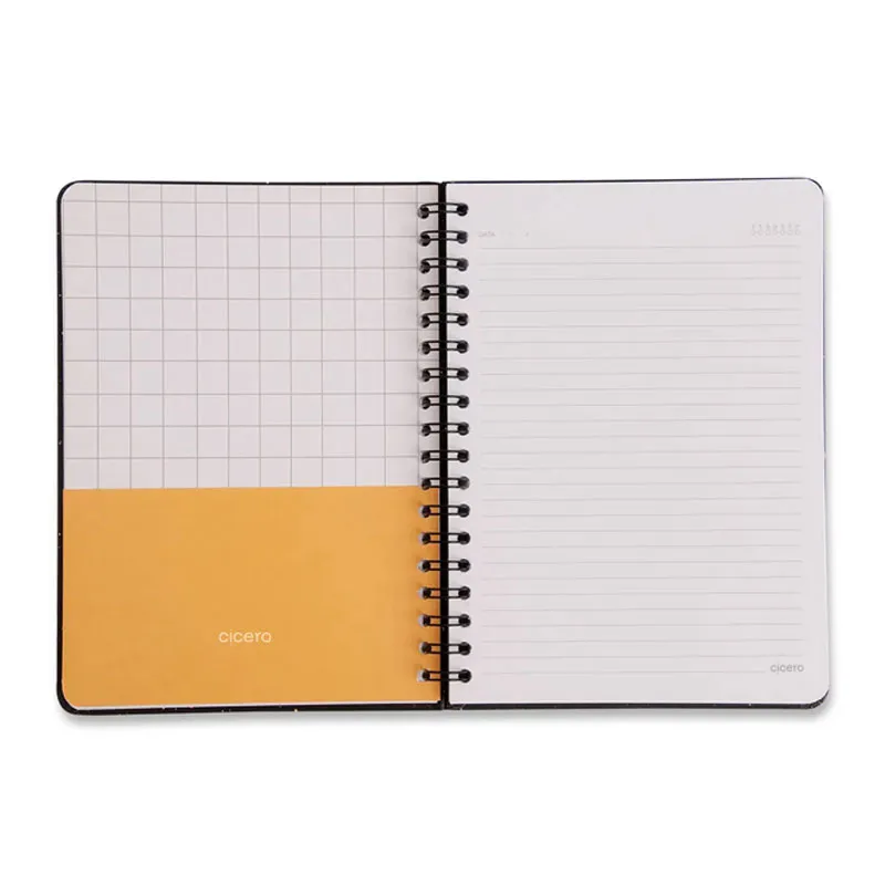 Caderno colegial capa dura 1x1 80 folhas Clássica Caramelo - Cicero