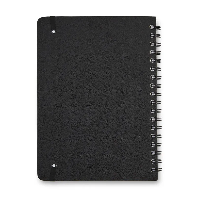 Caderno colegial capa dura 1x1 80 folhas Clássica Preto - Cicero