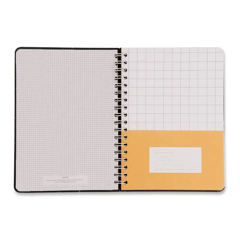 Caderno colegial capa dura 1x1 80 folhas Pastel Block Sport - Cicero