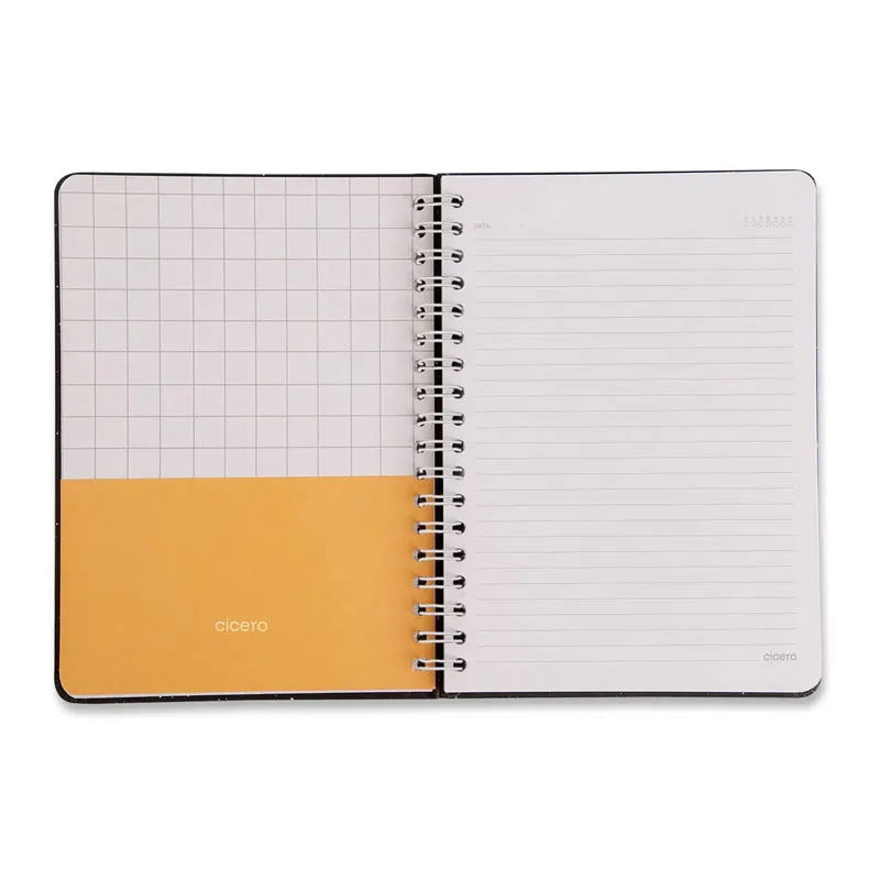 Caderno colegial capa dura 1x1 80 folhas Pastel Block Sport - Cicero