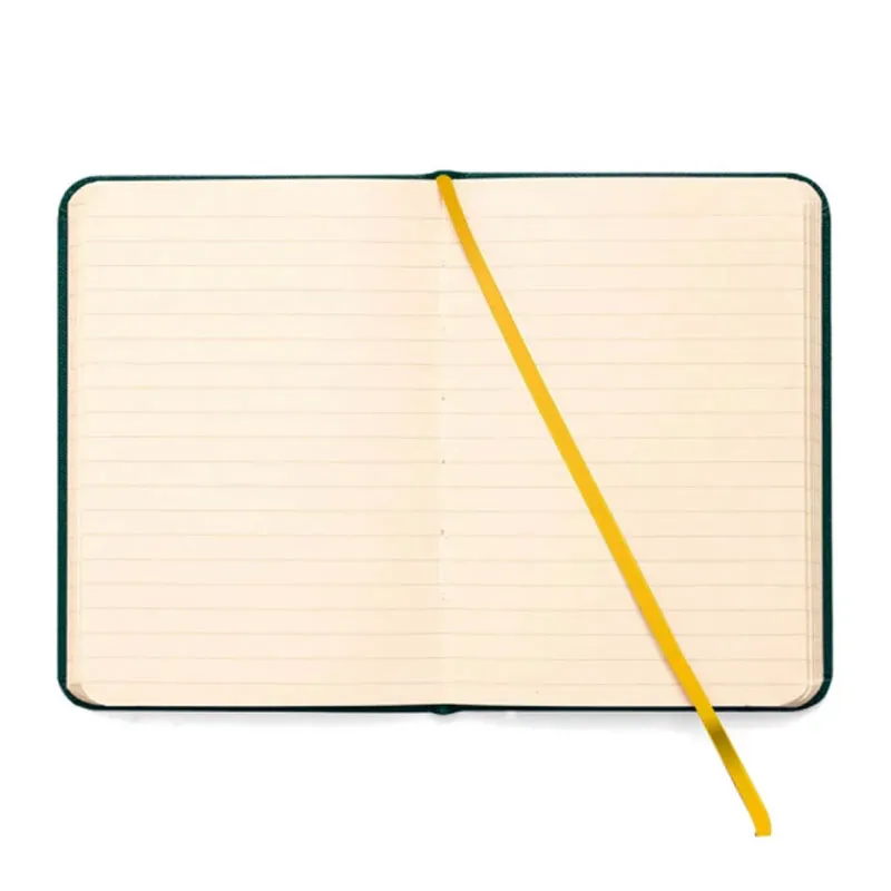 Caderneta capa dura 1/8 Fitto Clássica Azul Marinho e Amarelo pautado 160 folhas - Cicero