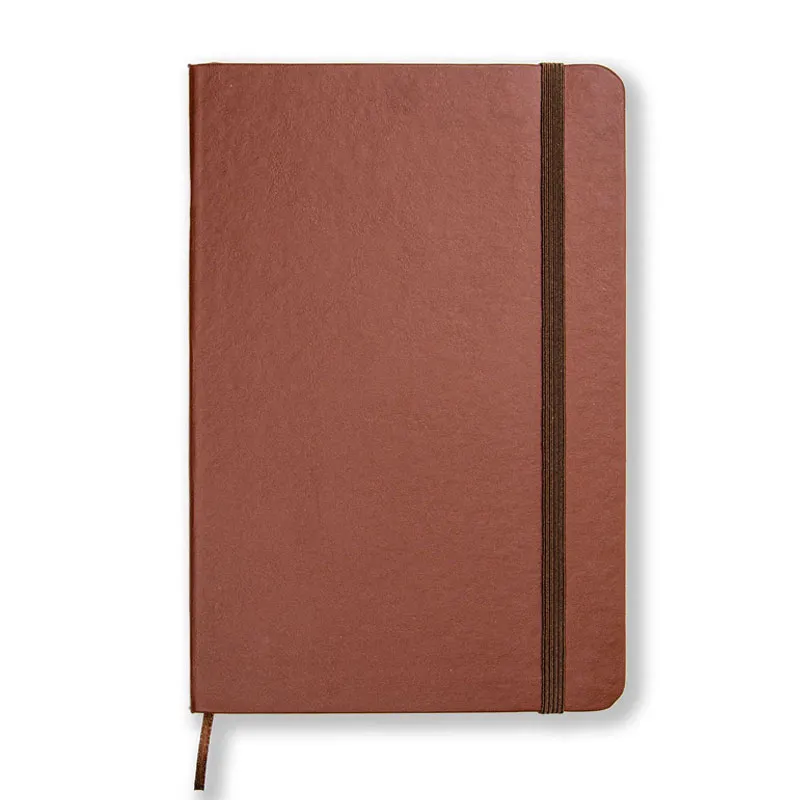 Caderneta capa dura 1/8 Fitto Clássica Café pautado 160 folhas - Cicero