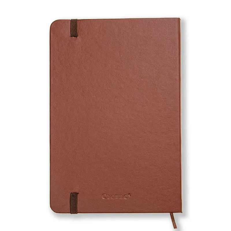 Caderneta capa dura 1/8 Fitto Clássica Café pautado 160 folhas - Cicero