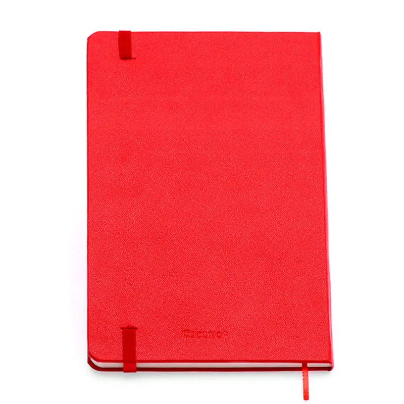 Caderneta capa dura 1/8 Fitto Clássica Vermelho pautado 160 folhas - Cicero